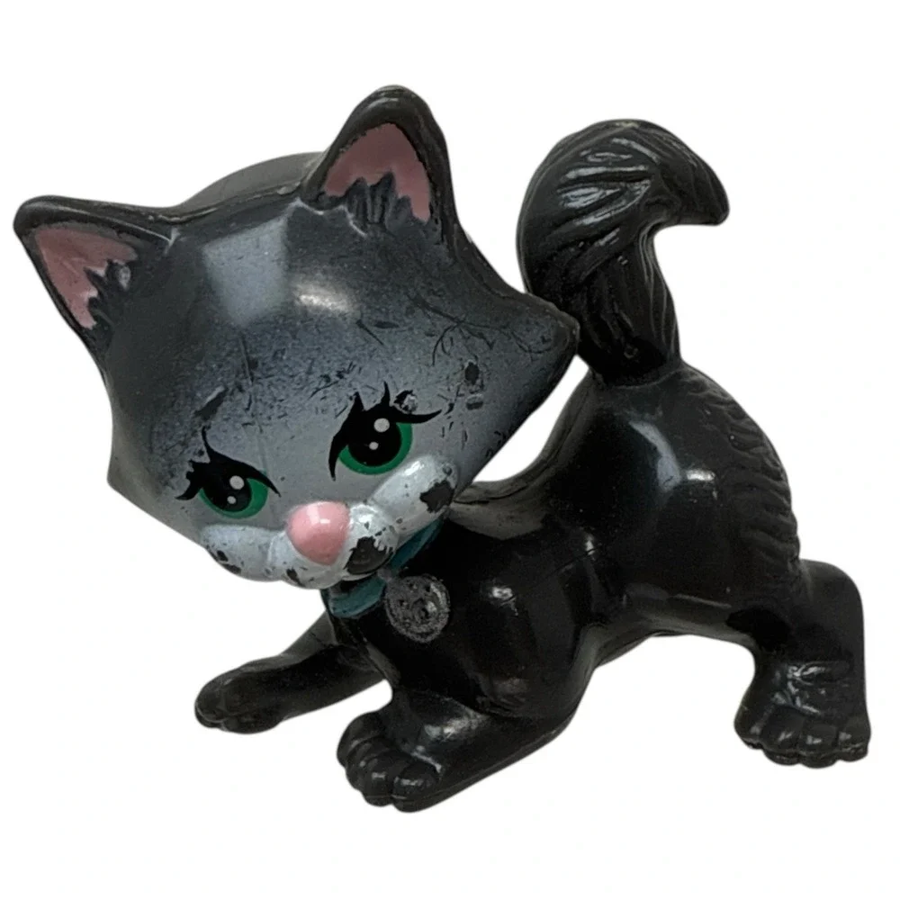 Vintage Littlest Pet Shop Frisky‎ Kitten Cat 1992 Minifigure Figure Bobblehead